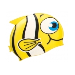 Water Gear Yellow Fish Silicone Swim Cap