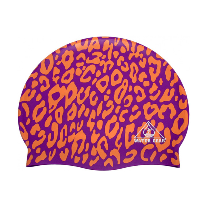 Water Gear Leopard Print Silicone Swim Cap product image