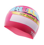 Tyr Hello My Name Is Junior Silicone Swim Cap
