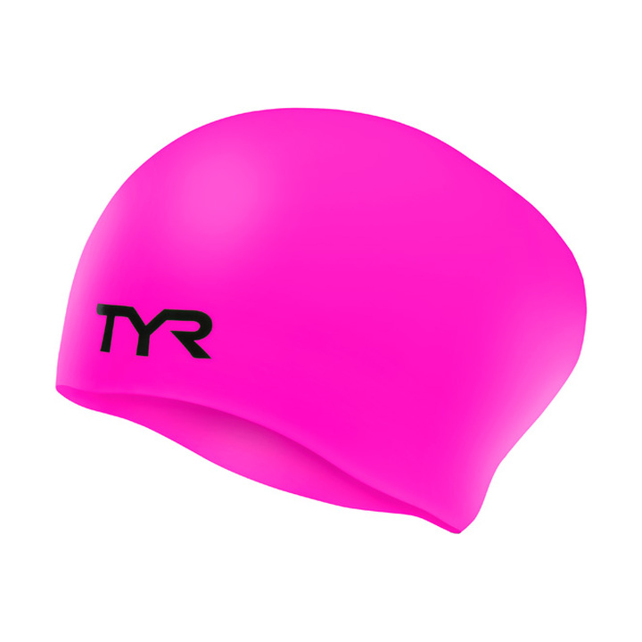 Tyr Long Hair Wrinkle-Free Silicone Junior Swim Cap product image