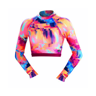 Dolfin Uglies Rash Guard REVIBE TECHNICOLOR DREAM Mock Neck