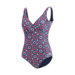 Dolfin Aquashape Mosaic Ruched Front Suit Female product image