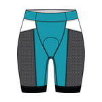 TYR Womens Tri Short Competitor 8in