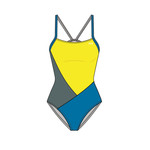TYR Womens Solid Splices Block Cutoutfit One Piece