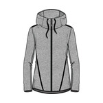 TYR WOMEN ELITE TEAM FULL ZIP HOODIE