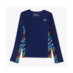 Speedo Girls L/S Print Splice Rashguard product image