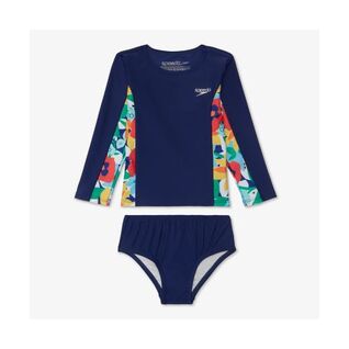 Speedo Girls Toddler L/S Rashguard Set