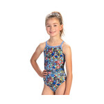 Dolfin Uglies Girl's Off Beat Keyhole Back One Piece Suit
