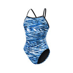 Womens Reliance Print DBX Back 1-Piece - Jet Stream