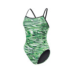 Womens Reliance Print DBX Back 1-Piece - Jet Stream