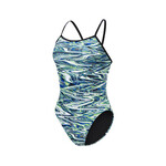 Womens Reliance Print DBX Back 1-Piece - Jet Stream