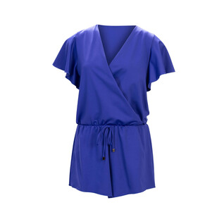 Aquashape Women's Surplice Front Swim Romper Swimsuit