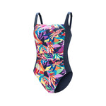Aquashape Women's Moderate Square Neck Ruched One Piece Swimsuit