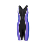 Aquashape Women's Zip-Front Color Block Aquatard Swimsuit