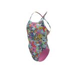 Nike Hydrastrong Multiple Print Lace Up Tie Back One Piece