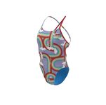 Nike Hydrastrong Multiple Print Lace Up Tie Back One Piece