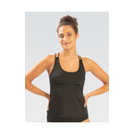 Dolfin 
Solid Deep Scoop Neck Tankini Top with Double Strap product image