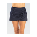 Dolfin Solid High Waisted Wrap Front Swim Skirt