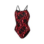 Womens Reliance Print DBX Back 1-Piece - Jet Stream