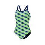 Dolfin XTRASLEEK ECO Womens Print DBX Back 1-Piece Suit