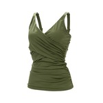 Dolfin Aquashape Solid Wrap Tankini Top Female