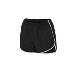 Women's Black Retro Knit Shorts