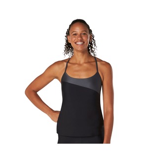 Speedo Asymmetrical Color Block Tankini