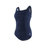 Speedo Polyester Shirred Tank One Piece Plus Size Female