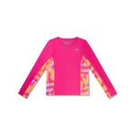 Speedo Long Sleeve Printed Splice Rashguard