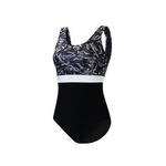 Aquashape Women's Wanderlust Color Block Moderate Scoop Back One Piece Swimsuit