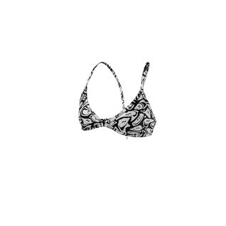 Nike Women Hydrastrong Multi Print Lace Up Tie Back Bikini Top