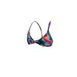 Nike Women Hydrastrong Multi Print Lace Up Tie Back Bikini Top