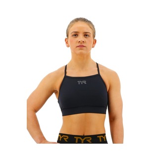 Tyr Base Kinetic Women's High Neck Sports Bra - Solid