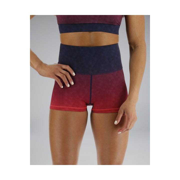 Tyr Base Kinetic Women's High-Rise 2in Shorts - Ember product image