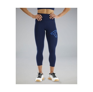 Tyr Base Kinetic Women's High-Rise 21in Logo Leggings - Solid