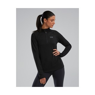 Tyr Women's SLS Long Sleeve1?4 Zip- Solid