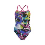 Speedo Printed Double X Back 1Pc