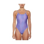 Nike Hydrastrong Multi Print Lace Up Tie Back One Piece Swimsuit