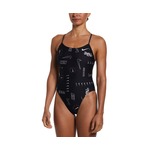 Nike Hydrastrong Multi Print Lace Up Tie Back One Piece