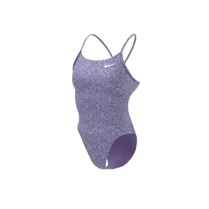 Nike Women's HydraStrong Multi Print Cut Out One Piece Swimsuit product image