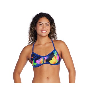 Speedo Printed Tie Back Keyhole Top