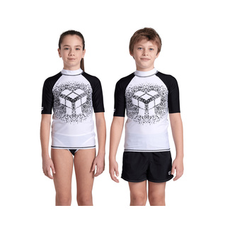 Arena Unisex Jr Kid's Rashguard Vest Graphic Short Sleeve
