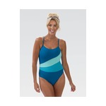 Aquashape Women's Moderate Color Block One Piece Swimsuit
