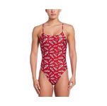 Nike Women's HydraStrong Multi Print Cutout One Piece Swimsuit