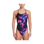 Nike Women's HydraStrong Multi Print Cutout One Piece Swimsuit