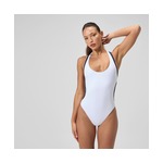 Speedo Women's Solid Bound Cut Out One Piece Swimsuit