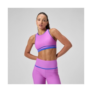 Speedo Women's Bound Highneck Crop Top Swimsuit