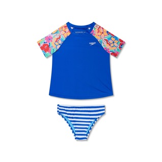 Speedo Girls Short Sleeve Rashguard Set
