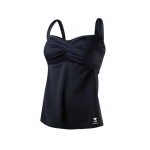 Women's Solid Twisted Bra Tankini